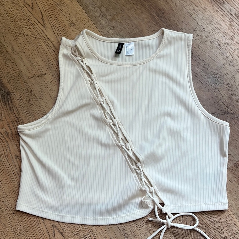 H&M Cream Tank Top Never Worn